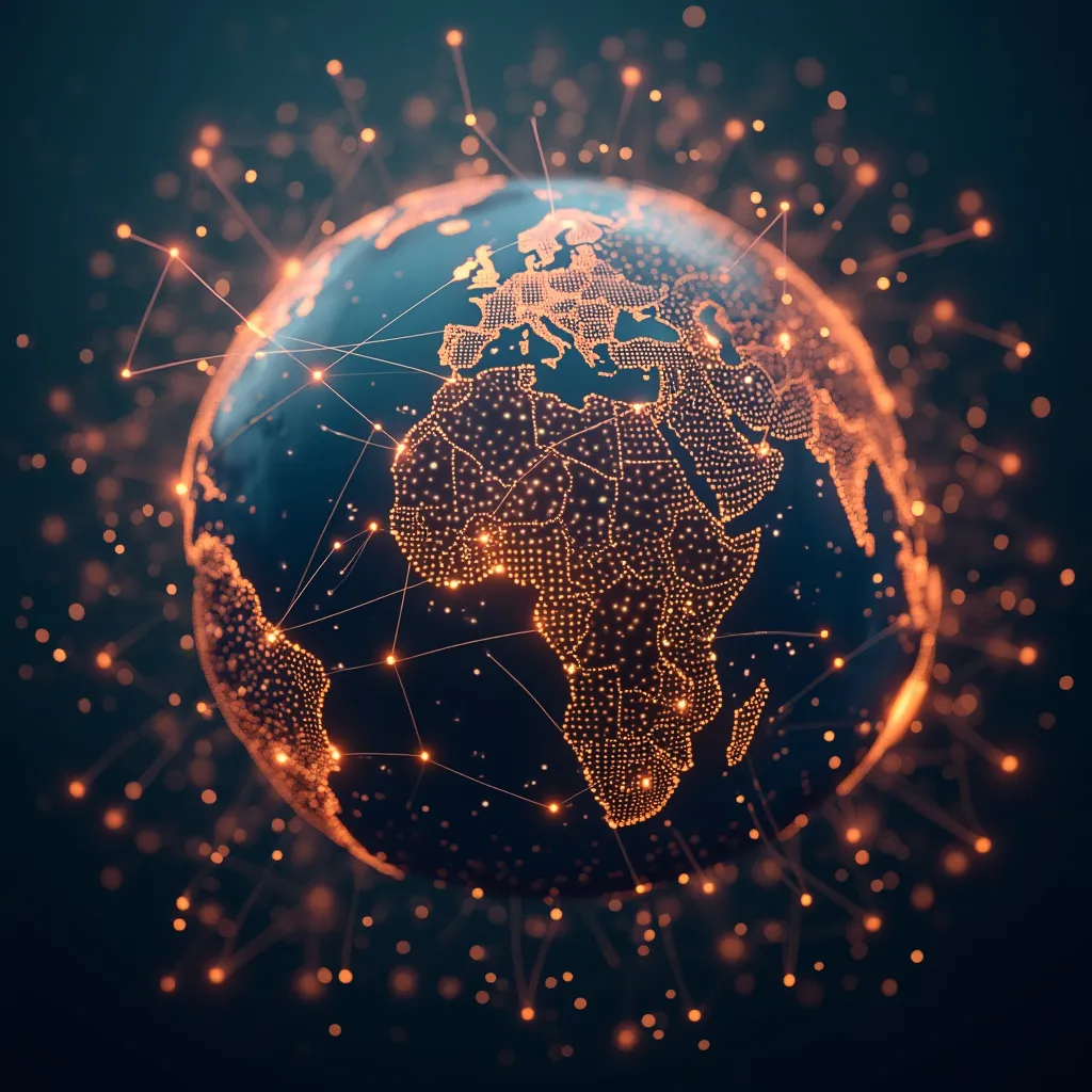 Concepto de alcance global y consultoría internacional